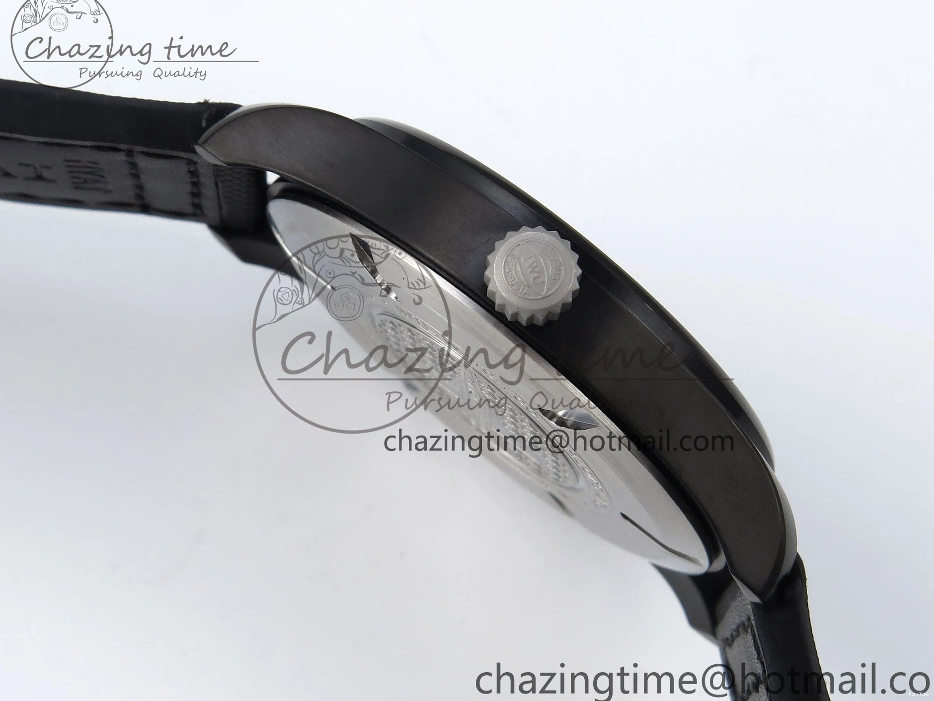 MIROTIME 0521 Pilot Black Ace BLSF 1:1 Best Edition White Lume Dial on Black Nylon Strap MIYOTA OnTrend 7021